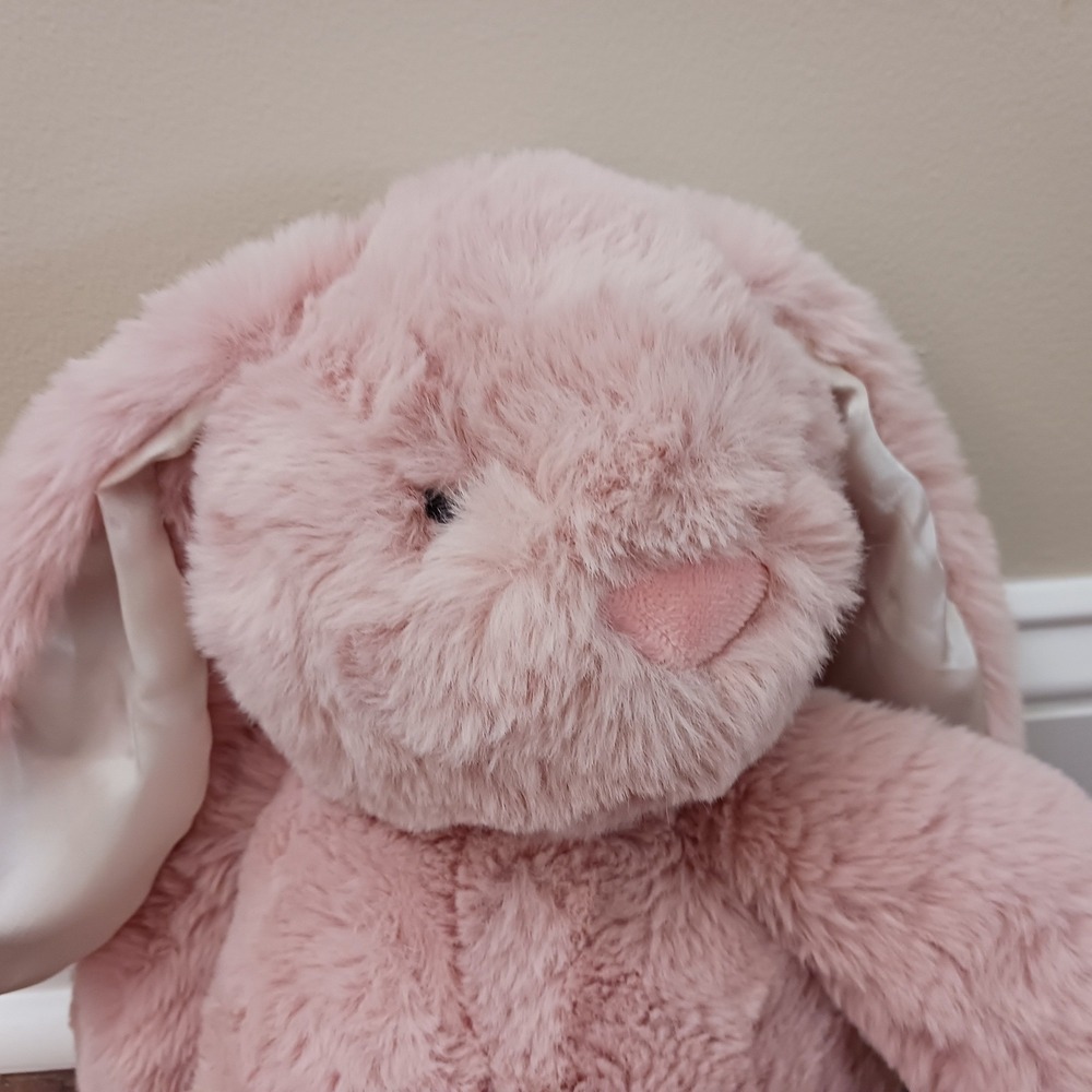 Spark Create Imagine Pink Plush Bunny Rabbit Floppy Satin Ears 14" - Picture 3 of 5